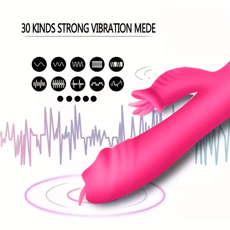 Vibrador multi funções com 30 frequências